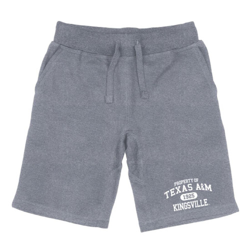 W REPUBLIC TAMUK Texas A&M University - Kingsville Javelinas Property Fleece Drawstring Shorts Heather Grey Large