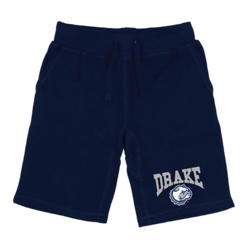 Drake University Bulldogs Premium Fleece Drawstring Shorts Navy Small