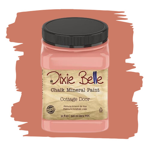 Dixie Belle Paint Company Chalk Finish Furniture Paint | Cottage Door (32oz) | Matte Dusty Coral Chic Chalk Mineral Paint | DIY Furniture Paint | Made in the USA