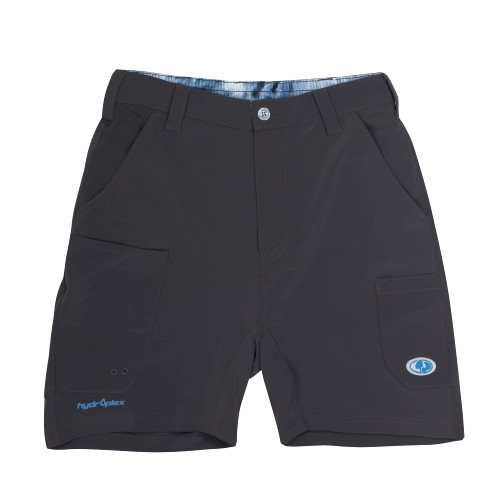 Mossy Oak Men's Standard Fishing Shorts Quick Dry Flex, Charcoal, XX-Large