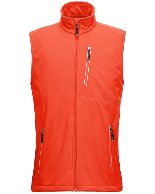 33,000ft Men's Windproof Lightweight Golf Vest Outerwear with Pockets, Softshell Sleeveless Jacket for Running Hiking Sports