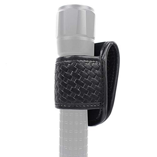 LytHarvest Open Top Compact Light Holder, Basketweave, Flashlight Pouch Holster, Fits Standard D Cell Flashlights