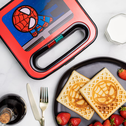 Uncanny Brands Spider-Man Waffle Maker - Chibi Spidey Waffles - Marvel Kitchen Appliance Uncanny Brands Spider-Man Waffle Maker - Chibi Spidey Waffles - Marvel Kitchen Appliance