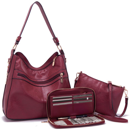 Women Large Crossbody Bags Ladies Satchel Shoulder Handbags Purse and Wallet Set for Women Totes Hobo Purses