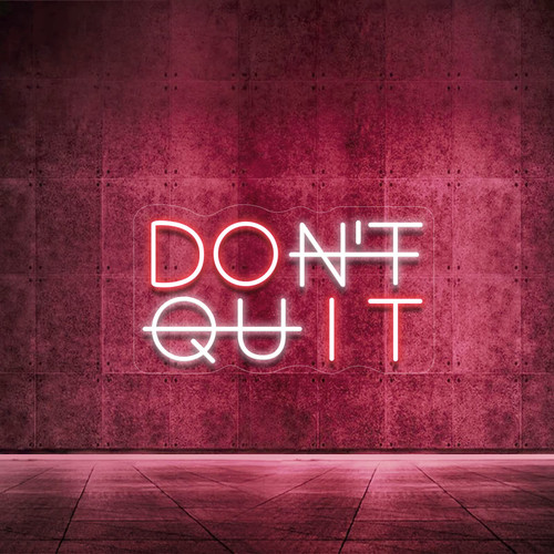 Don't Quit LED Neon Sign for Wall Decor, DO IT LED Neon Lights Party Decorations, USB Powered Switch LED Neon Lights lighting adjustable for Office Room, Gym Room, Man Cave, Gamer Room Decor Don't Quit LED Neon Sign for Wall Decor, DO IT LED Neon Lights Party Decorations, USB Powered Switch LED Neon Lights lighting adjustable for Office Room, Gym Room, Man Cave, Gamer Room Decor