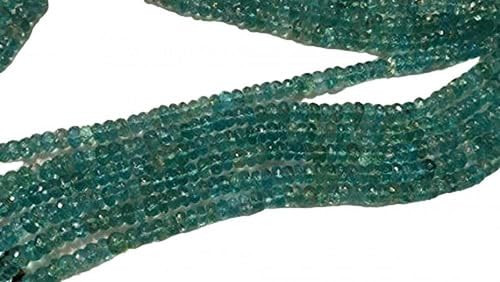 13 inch Strand of gem Green Apatite rondelle Faceted Green Beads for DIY Jewelry Making. Green Apatite Beads Strand Chik_Strand-61490 13 inch Strand of gem Green Apatite rondelle Faceted Green Beads for DIY Jewelry Making. Green Apatite Beads Strand Chik_Strand-61490