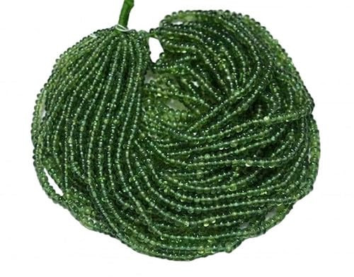 13 inch Strand of gem Green Apatite rondelle Smooth Green Beads for DIY Jewelry Making. Green Apatite Beads Strand Chik_Strand-61499