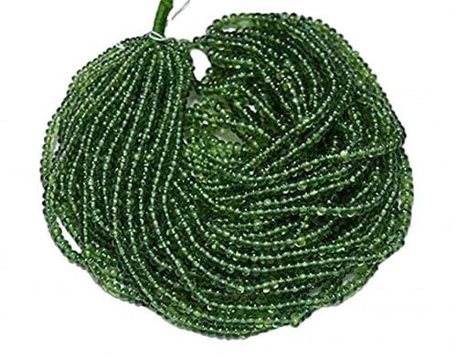 13 inch Strand of gem Green Apatite rondelle Smooth Green Beads for DIY Jewelry Making. Green Apatite Beads Strand CHIK-STNRD-39779