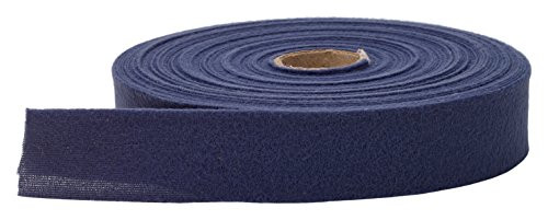 Pearl 1" Centerfold Quilt Binding, Brushed, 25 yd, Navy