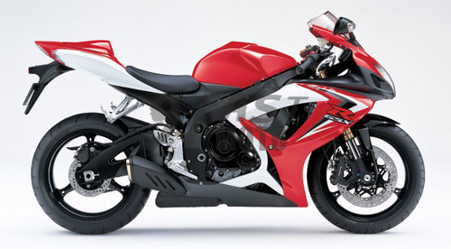 9FastMoto Motorcycle Decals Sticker for 2006 2007 GSX-R600 GSX-R750 K6 06 07 GSXR 600 750 K6 Motorbike Racing Fairing Decal (Red & White)