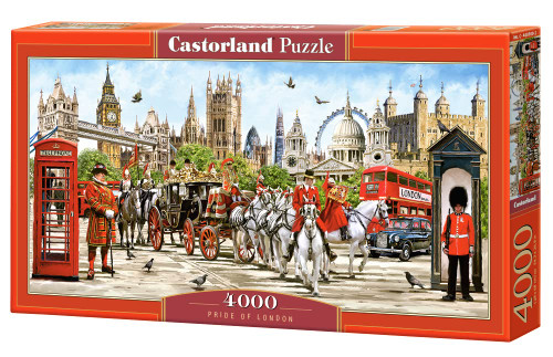 CASTORLAND 4000 Piece Jigsaw Puzzles, Pride of London, Great Britain, Iconic Monuments of London, Adult Puzzles, Castorland C-400300-2 CASTORLAND 4000 Piece Jigsaw Puzzles, Pride of London, Great Britain, Iconic Monuments of London, Adult Puzzles, Castorland C-400300-2