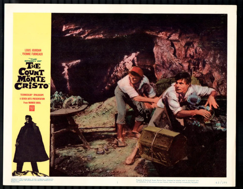 MOVIE POSTER: Count of Monte Cristo 11"x14" Lobby Card #1 Louis Jourdan