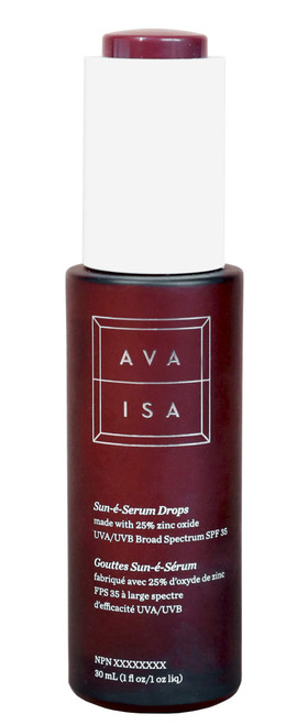 CyberDERM - Natural Ava Isa Sun-e-Serum Drops SPF 35 | Clean, Non-Toxic Sunscreen (1 fl oz | 30 ml)
