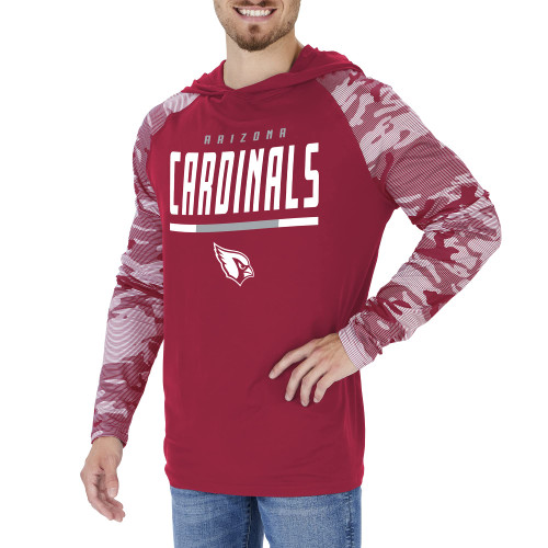 Officially Licensed Zubaz Men's NFL Team Color Hoodie With Team Camo Sleeves, Arizona Cardinals, Size Medium Officially Licensed Zubaz Men's NFL Team Color Hoodie With Team Camo Sleeves, Arizona Cardinals, Size Medium