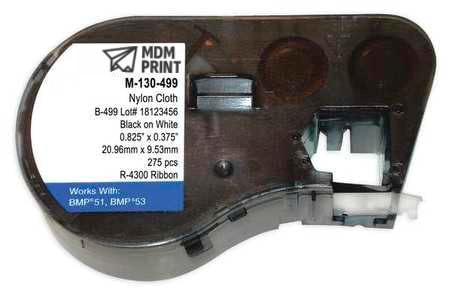 Label Cartridge, Black on White, Labels/Roll: 80