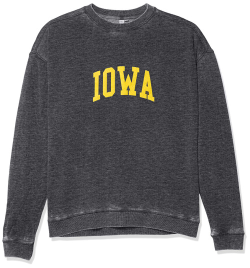 chicka-d Iowa Hawkeyes Women's Campus Crewneck Sweatshirt Charcoal, X-Large chicka-d Iowa Hawkeyes Women's Campus Crewneck Sweatshirt Charcoal, X-Large