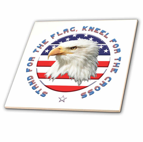 3dRose American Flag, Bald Eagle. Amazing Patriotic Gift Stand for The Flag - Tiles (ct-362815-3) 3dRose American Flag, Bald Eagle. Amazing Patriotic Gift Stand for The Flag - Tiles (ct-362815-3)