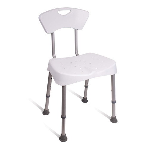 Carex Bath Seat and Shower Chair with Back - Durable Bath Chair for Shower, Shower Seat and Bench for Adults, Height Adjustable Shower Chair for Elderly, Shower Stools for Small Spaces Carex Bath Seat and Shower Chair with Back - Durable Bath Chair for Shower, Shower Seat and Bench for Adults, Height Adjustable Shower Chair for Elderly, Shower Stools for Small Spaces