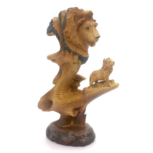 StealStreet SS-UG-MMD-166, 9.5 Inch Lion and Cub in The Wild Faux Wood Bust Scene Figurine StealStreet SS-UG-MMD-166, 9.5 Inch Lion and Cub in The Wild Faux Wood Bust Scene Figurine