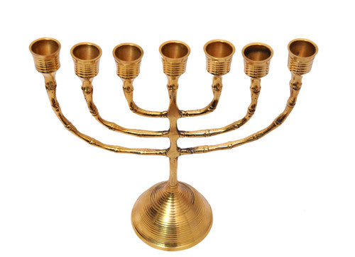 Brass Menorah Candle Holder Fancy Vintage Candle Stand Decoration Candle Stands for Living Room for Table Candle Holders Candlestick Holder