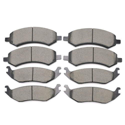 Ceramic Front Rear Brake Pads Compatible With 2007-2009 Dodge Durango 2006-2010 Dodge Ram 1500 2011-2014 Ram 1500