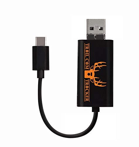 Trail Cam Tracker Trail Camera SD Card Reader for Android  The Best & Fastest Game Camera SD Card Viewer  Smartphone Memory Card Reader - Free Case (Android Only - Type C Connection)
