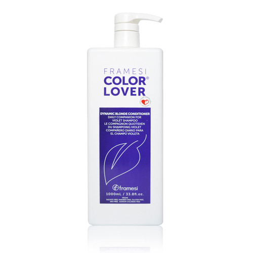 Framesi Color Lover Dynamic Blonde Conditioner, Sulfate Free Conditioner, Color Treated Hair , Light Purple , 33.8 Fl Oz Framesi Color Lover Dynamic Blonde Conditioner, Sulfate Free Conditioner, Color Treated Hair , Light Purple , 33.8 Fl Oz