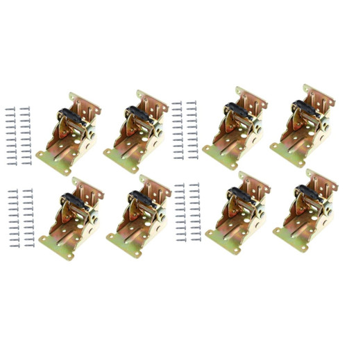 OSALADI 8 Pcs Table Leg Hinge Desk Accessories Folded Table Heavy Duty Shelf Brackets Leg Foldable Extension Table Chair Leg Foldable Support Bracket Corner Folding Hinge Locking Hinges Rv