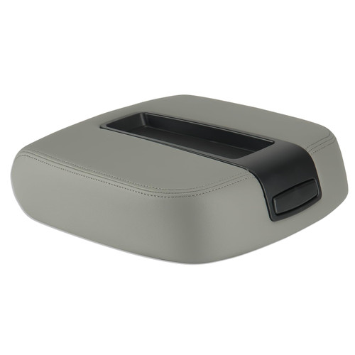 ILONPA Grey Center Console Lid Armrest Cover Fits 2007 2008 2009 2010 2011 2012 2013 2014 Chevy Avalanche Tahoe Suburban, GMC Sierra Yukon XL 15217111 15941534 19328718
