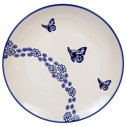 Polish Pottery 10" Dinner Plate (Butterfly Garden) | T132T-MOT1