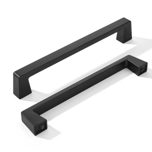khtumeware 10 Pack 5 Inch(128mm) Kitchen Cabinet Handles,Matte Black Cabinet Pulls Kitchen Cabinet Hardware, Furniture Pulls for Bathroom Cupboard Drawer Handles Dresser Pulls