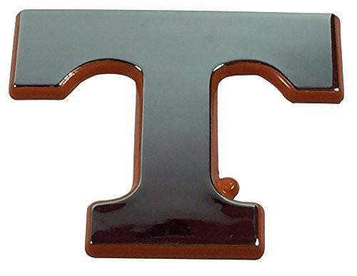 University of Tennessee Power "T" METAL Auto Emblem (chrome with orange trim)