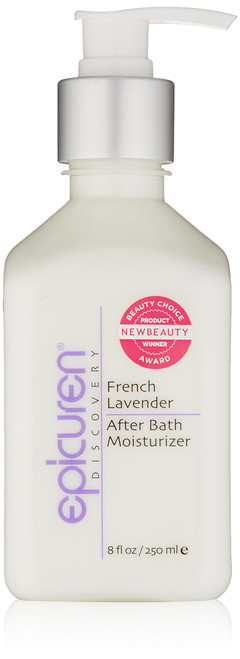 Epicuren Discovery French Lavender After Bath Body Moisturizer, White 8 Fl Oz
