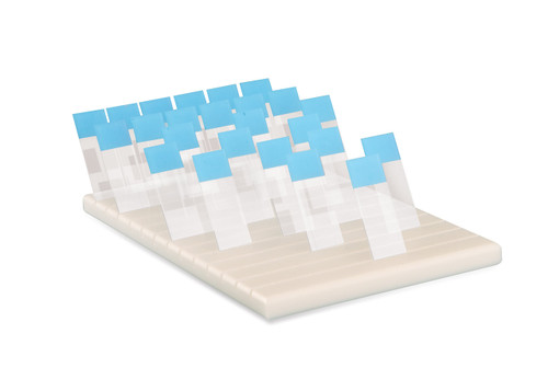 Heathrow Scientific Premium Polyethylene Microscope Slide Holder, Holds 78 Slides, White