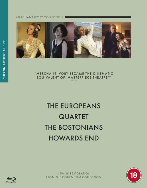 Merchant Ivory Boxset BD (The Europeans / Quartet / The Bostonians / Howard's End) [Blu-ray] [2020]
