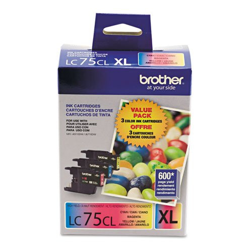Brother LC75 Innobella High Yield Ink Cartridge, Cyan/Magenta/Yellow - 1 PACK
