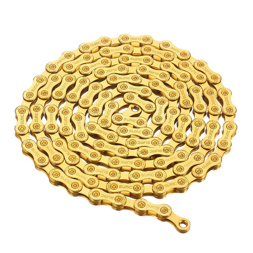 12 Speed Bike Chain, X12 Chains 12S for Mountain Bike/Road Bike/BMX, 126Links, Gold
