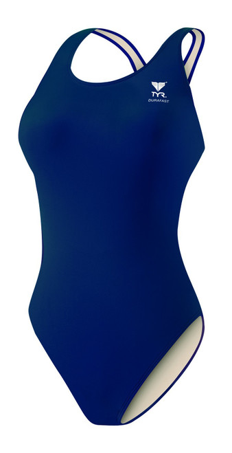 TYR womens Tyreco Maxfit athletic one piece swimsuits, Navy, 28 US