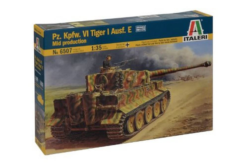 Italeri Models PZ.KPFW.VI Tiger I Ausf.E Mid Production Kit Italeri Models PZ.KPFW.VI Tiger I Ausf.E Mid Production Kit