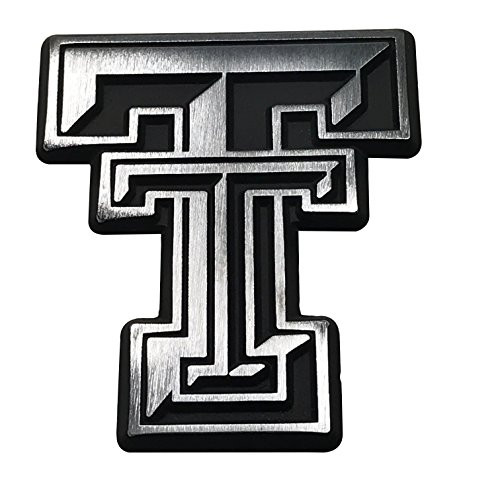 NCAA Collegiate Metal Auto Emblem (New Brushed Matte Style) (Texas Tech)