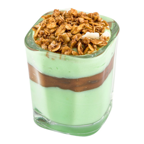 Restaurantware 3 oz Glass Square Dessert Shot Glass - 2" x 2" x 2 1/2" - 10 count box