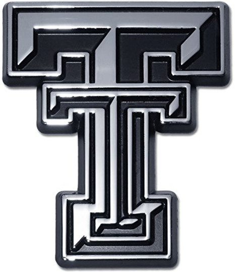 Texas Tech University Red Raiders METAL Auto Emblem - Many Different Colors Available! (Chrome)