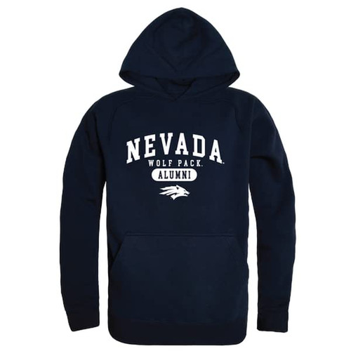 W Republic University of Nevada, Reno Wolf Pack Alumni Fleece Hoodie Sweatshirts - Navy, Medium