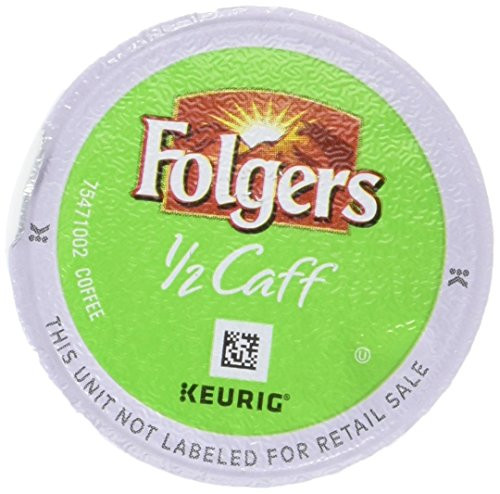 Folgers Half Caff Coffee, Keurig K-Cups, 18 Count
