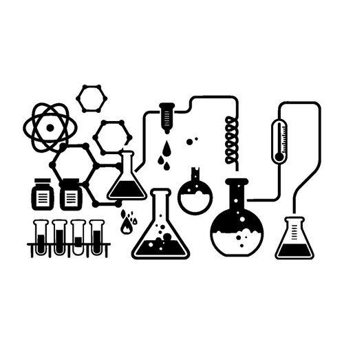 Wall Sticker-Science Chemical Lab Scientist-Vinyl Decal-Chemistry School-School Class Room Decor Decals-Custom Color Stickers-BG00-03-32d-22.5x30 in Wall Sticker-Science Chemical Lab Scientist-Vinyl Decal-Chemistry School-School Class Room Decor Decals-Custom Color Stickers-BG00-03-32d-22.5x30 in