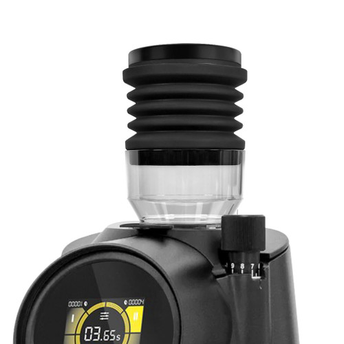 Single Dose Hopper Air Blower - Clear PC Coffee Grinder Bean Hopper with Silicone Bellow and Stainless Steel Lid Compatible with Eureka Helios 65 75 80 Espresso Grinder
