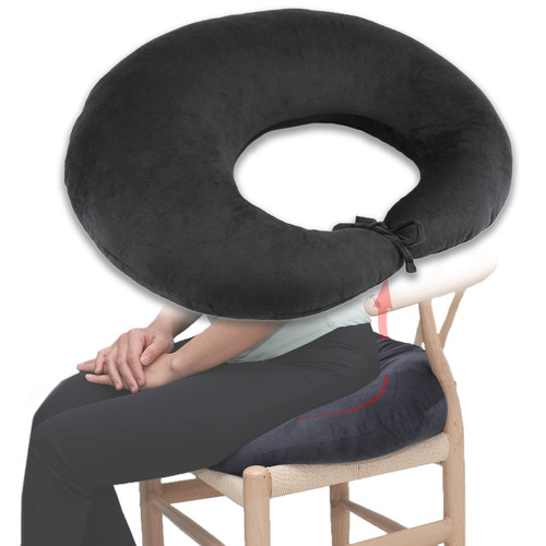 BBL Pillow After Surgery for Butt Sleeping, Brazilian Butt Lift Recovery Pillow for Sitting Sleeping Driving, Butt Augmentation Recovery Pillow, Post Recovery Brazilian Butt Lift Pillow (Deep Grey)