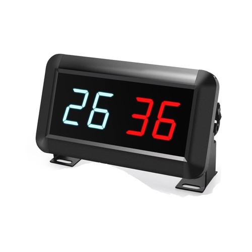 PELLOR Score Keeper, Portable Electronic Digital Scoreboard for 0-99 Score for Ping Pong/Cornhole, Tabletop Score Flipper for Indoor Games & Sports, Digital Shuffleboard Scoreboards with Remote