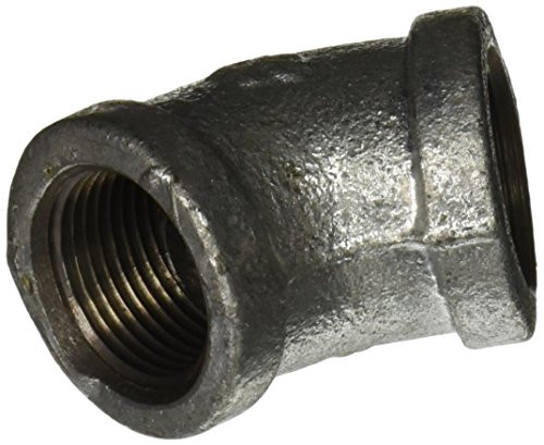 LDR 311 E45-34 Galvanized 45 Degree Elbow, 3/4-Inch