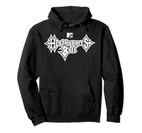 MTV Headbangers Ball Metal Text Pullover Hoodie